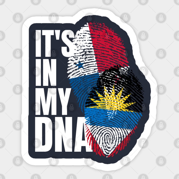 Antigua And Panamanian DNA Mix Flag Heritage Gift Sticker by Just Rep It!!